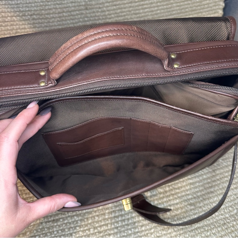 Coach Brown Leather Briefcase - Picture 14 of 16